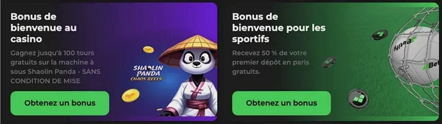 Mise en avant des bonus Betify